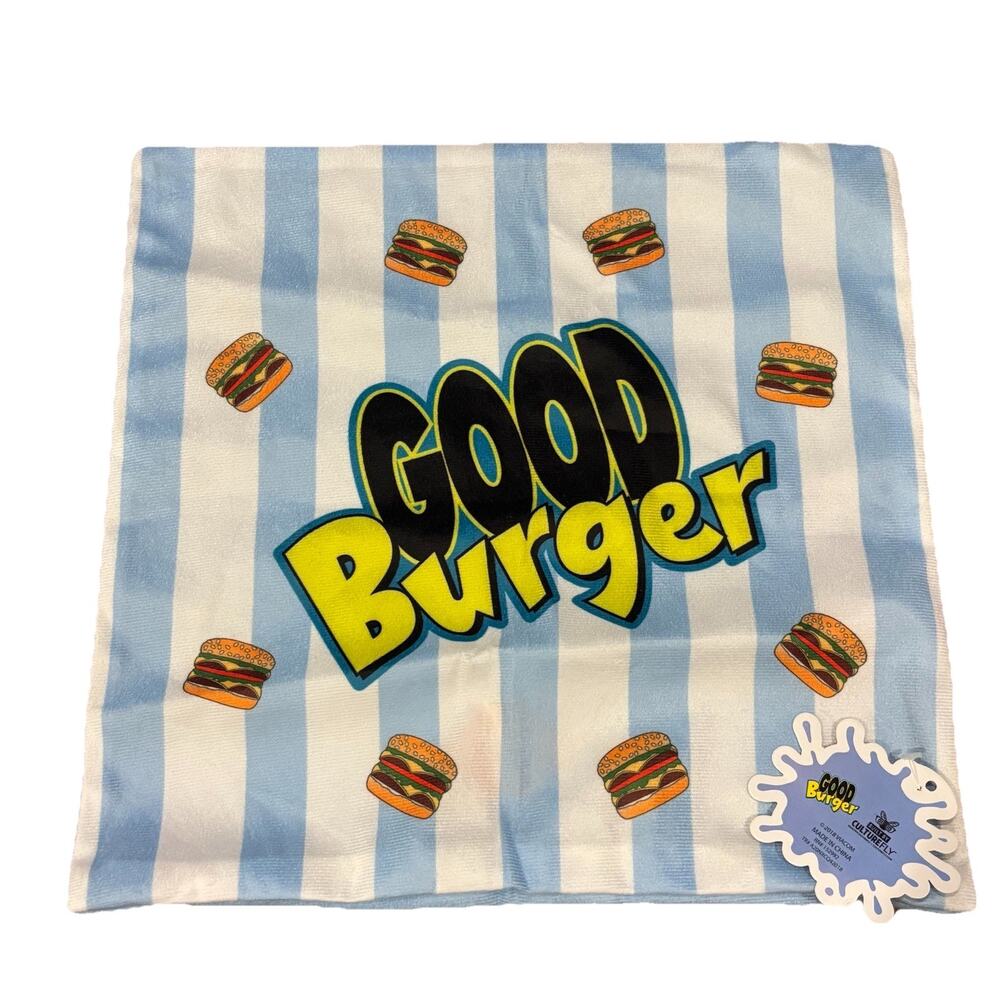 Nick Box Exclusive Kenan Kel Good Burger Pillow Cover Case 14x14 Nickelodeon 90s